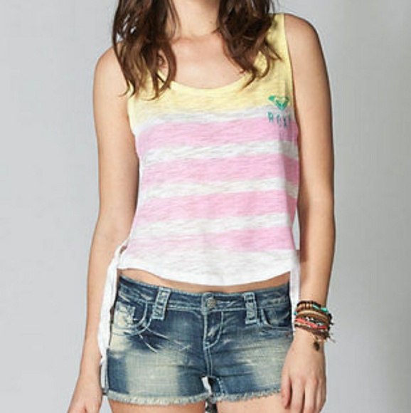 Roxy Tops - NWT Roxy striped tank top cami tee shirt